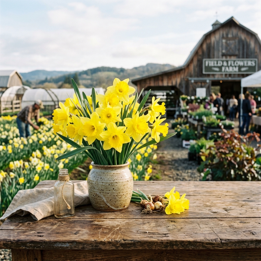 Leuchtend gelbe Narzissen
