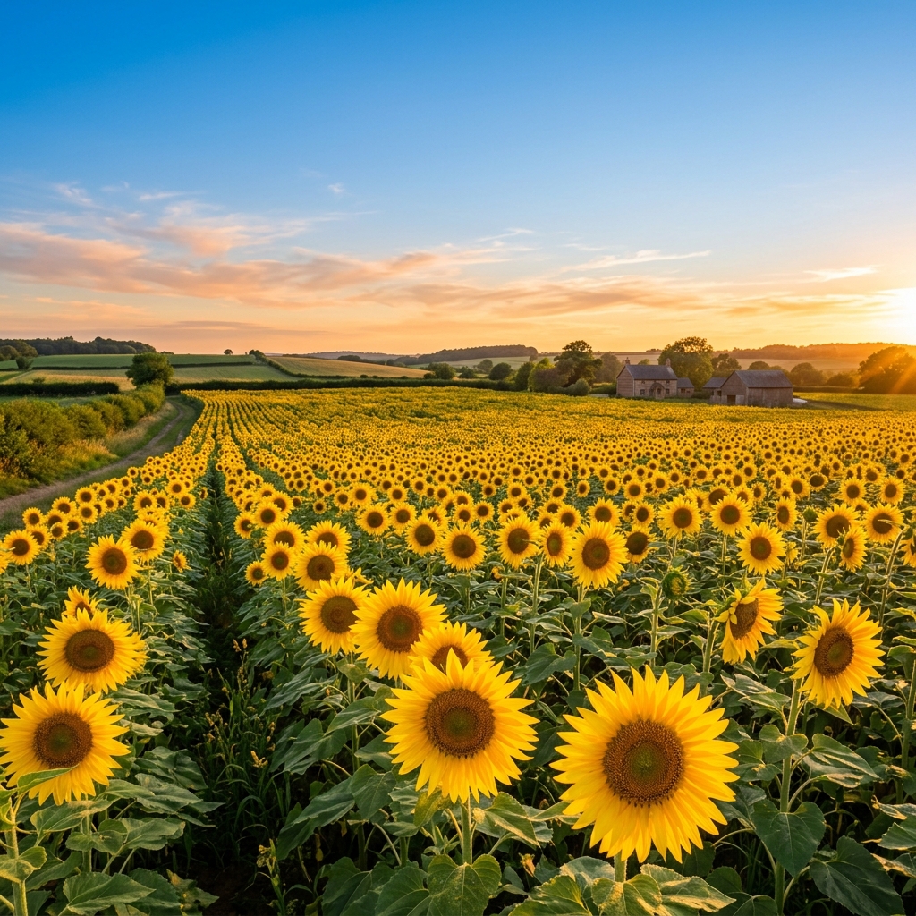 Leuchtende Sonnenblumen