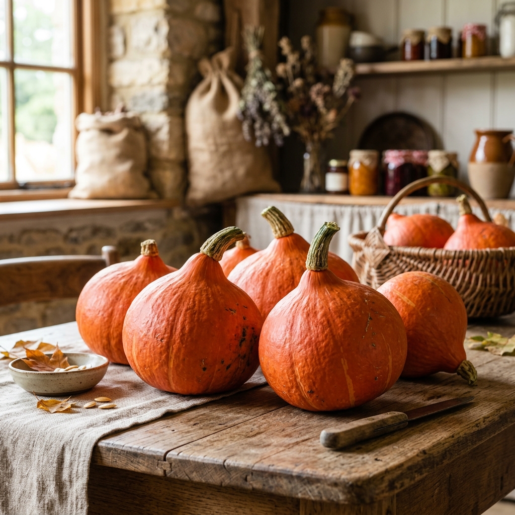 Frischer Hokkaidokürbis